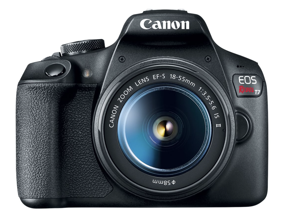 Canon EOS Rebel T7 DSLR Camera with 18- 55mm Lens | Built-in Wi-Fi | 24.1 MP CMOS Sensor | Full HD Videos