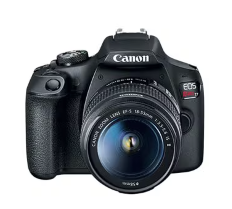 Canon EOS Rebel T7 DSLR Camera with 18- 55mm Lens | Built-in Wi-Fi | 24.1 MP CMOS Sensor | Full HD Videos