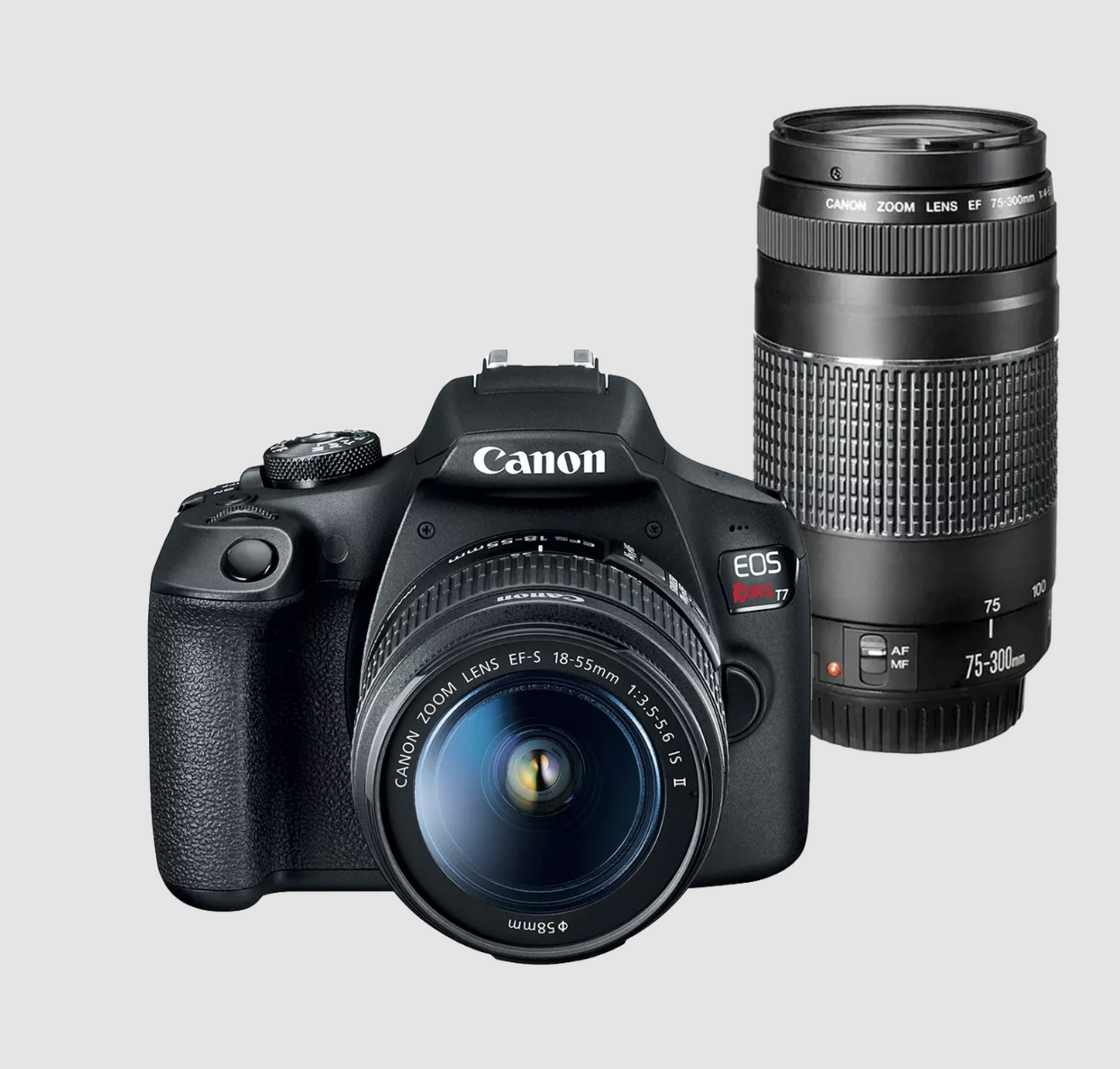 Canon Eos Rebel T7 18-55mm | Plus 75-300M Lens