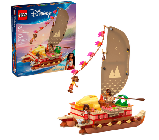LEGO Disney Moanas Adventure Canoe Fantasy Toy Boat 43270