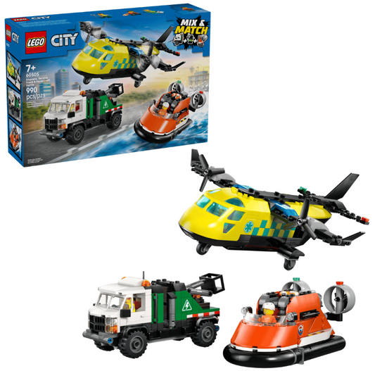 LEGO Airplane, Service Truck & Hovercraft Remix 60505