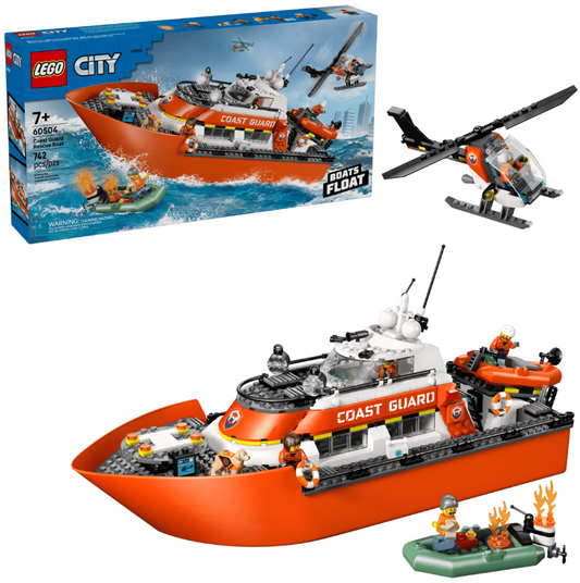 LEGO Coast Guard Rescue Boat & Helicopter 60504
