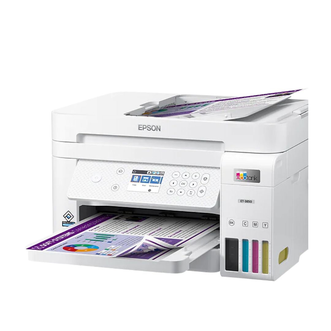 Epson EcoTank ET-3850 Wireless Color All-In-One Inkjet Printer (Auto 2-Sided)