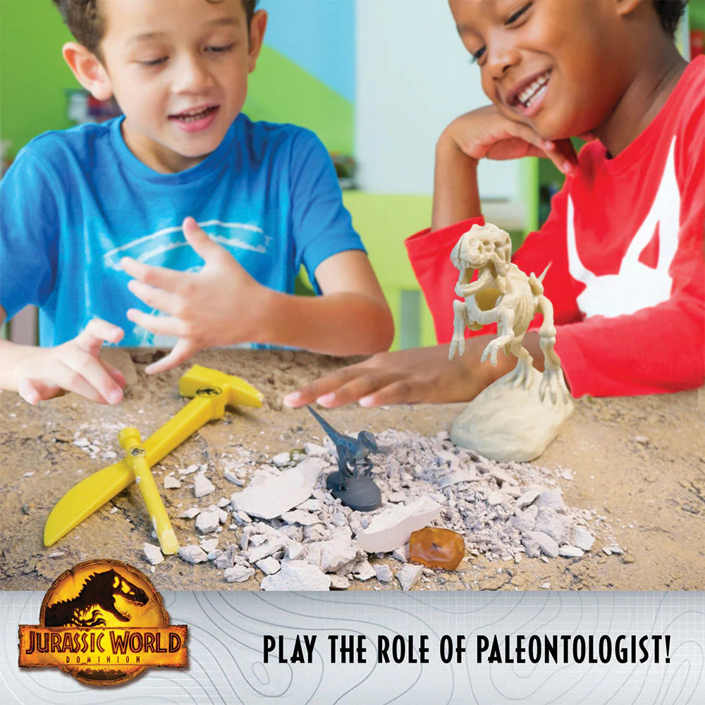 Jurassic World: Dominion Dinosaur Dig - Blue, T. Rex, and Amber | Ages 6+ | STEM Kit