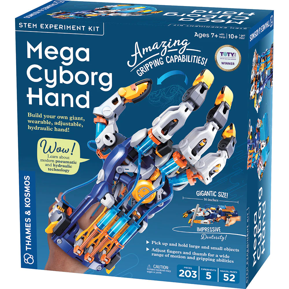 Mega Cyborg Hand | Ages 7+ | 203 Pieces | STEM Kit