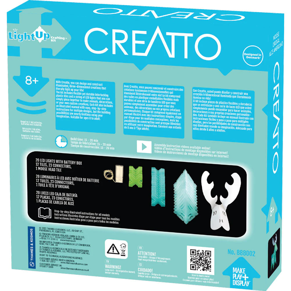 Creatto: Magical Moose & Forest Friends | Ages 8+ | 36 Pieces | STEM Kit