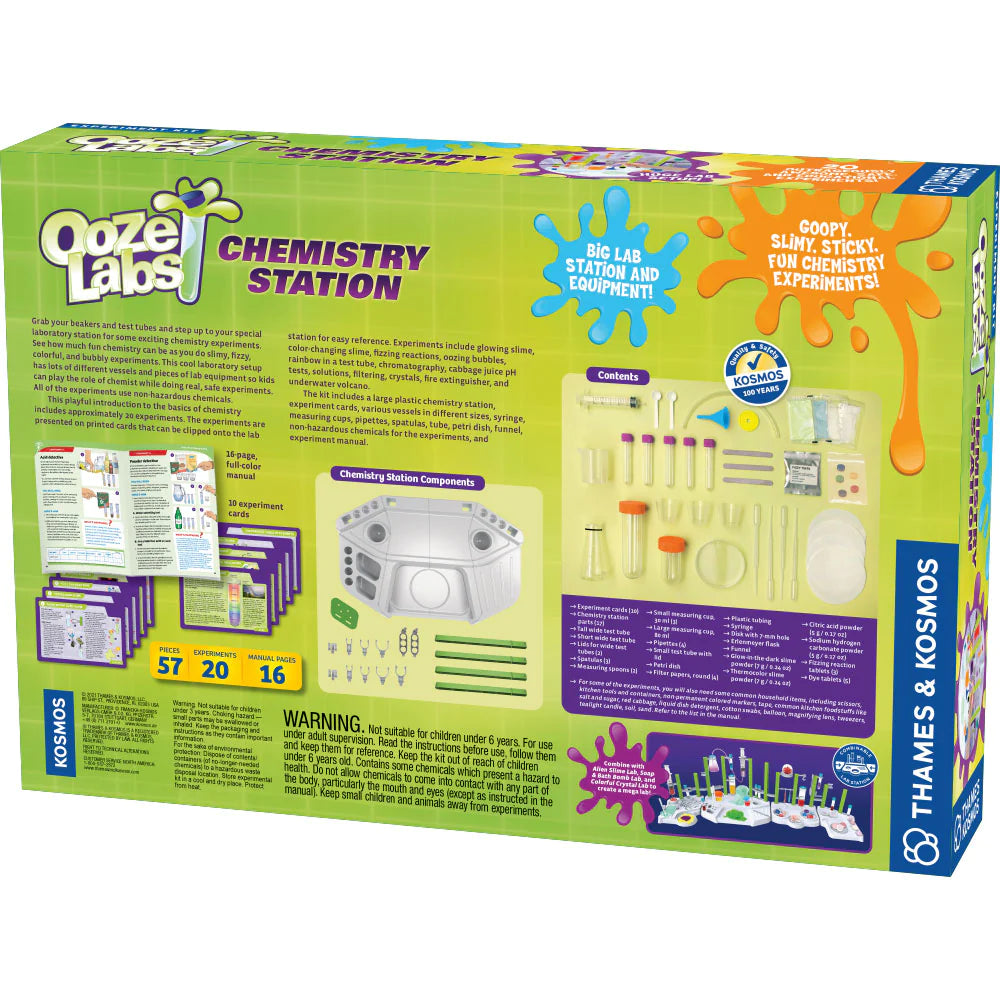 Ooze Labs Chemistry Station | Ages 6+ | 57 Pieces | STEM Kit