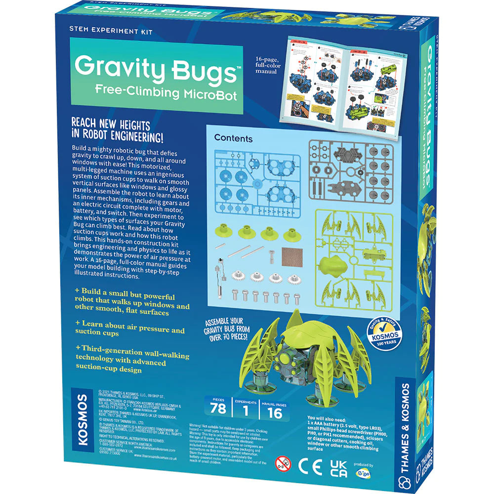 Gravity Bugs | Ages 8+ | 78 Pieces | STEM Kit