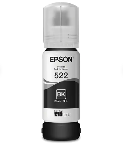 Epson 522 High Yield Ink Refill - Black Only (For EcoTank ET-2800 Printer)