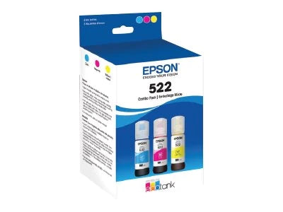 Epson 522 Ink Refill (For EcoTank ET-2800 Printer) | 3 color pack (No Black)