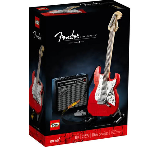 LEGO® Ideas Fender® Stratocaster™ 21329 | Spatial Engineering & Mechanics | Music History | 1074 Pieces | Ages 18+ | K12 Education