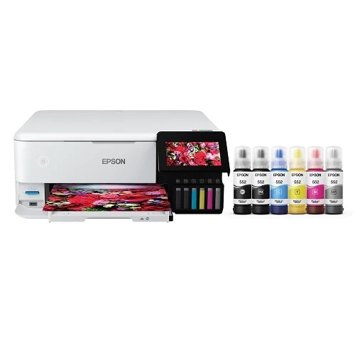 Epson EcoTank Photo Wireless Color All-in-One Supertank Printer, borde ...