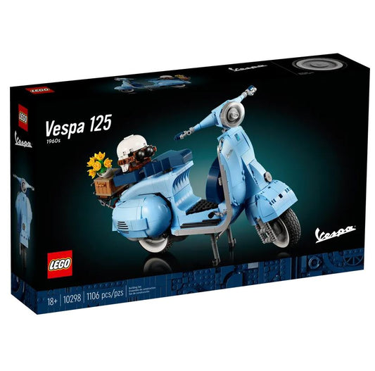 LEGO Vespa 125 10298 | Social Studies & Mechanics | 1107 Pieces | Ages 18+ | K12 Education