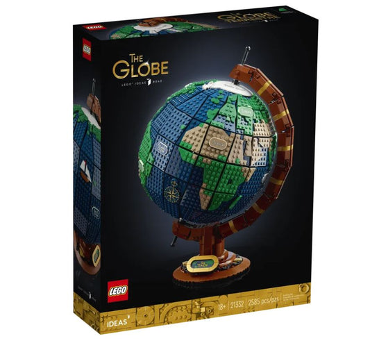 LEGO The Globe 21332 | STEM Education | Spatial Engineering | Dexterity Therapy | Social Studies | Special Parts Kit | K12 Education