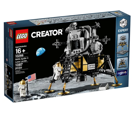 LEGO NASA Apollo 11 Lunar Lander 10266 | NASA Space Studies | 1087 Pieces | Ages 16+ | K12 Education | STEM Kit