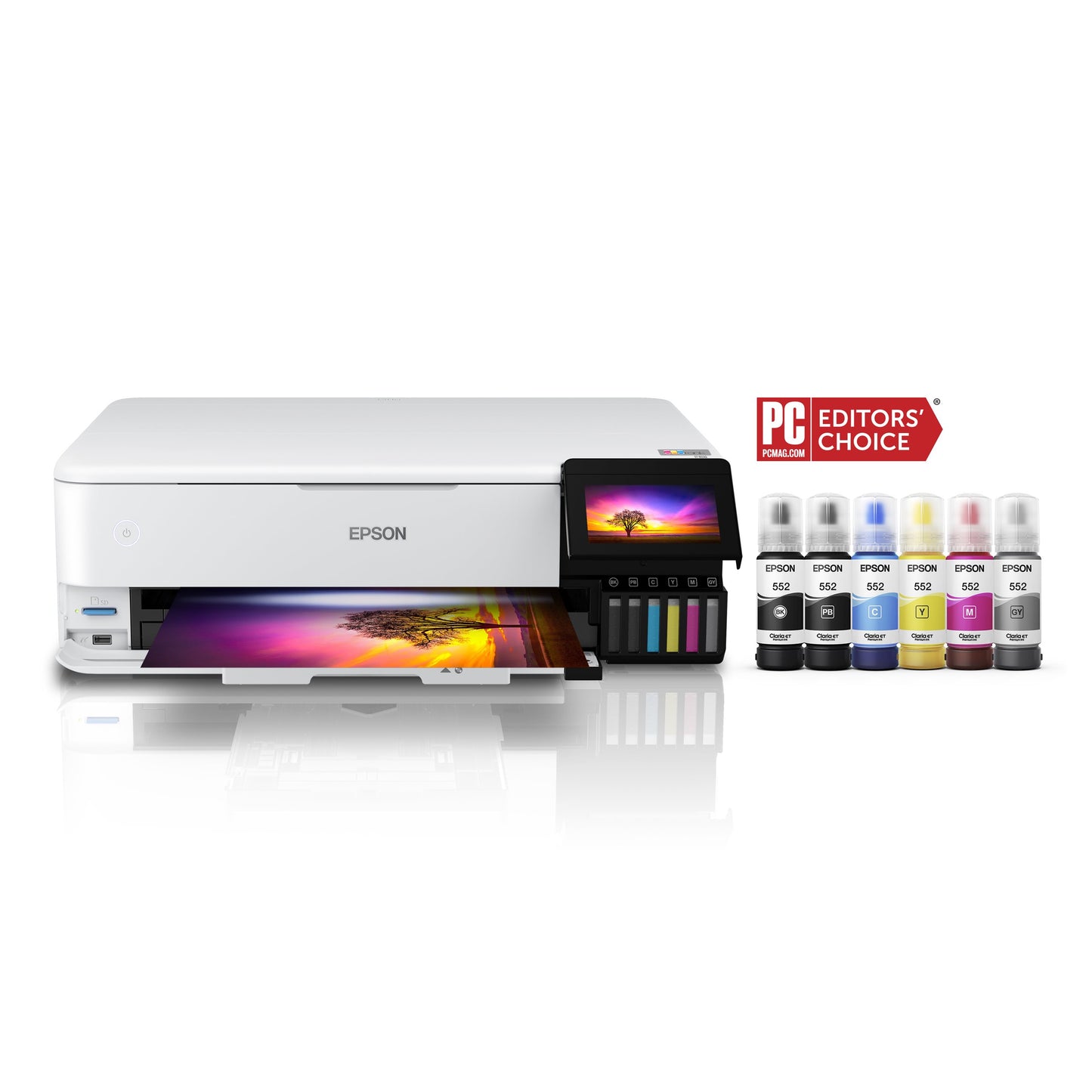 Epson EcoTank Photo All-in-One Wide-format Supertank Printer, borderless printing up to 13x19in (ET-8550)